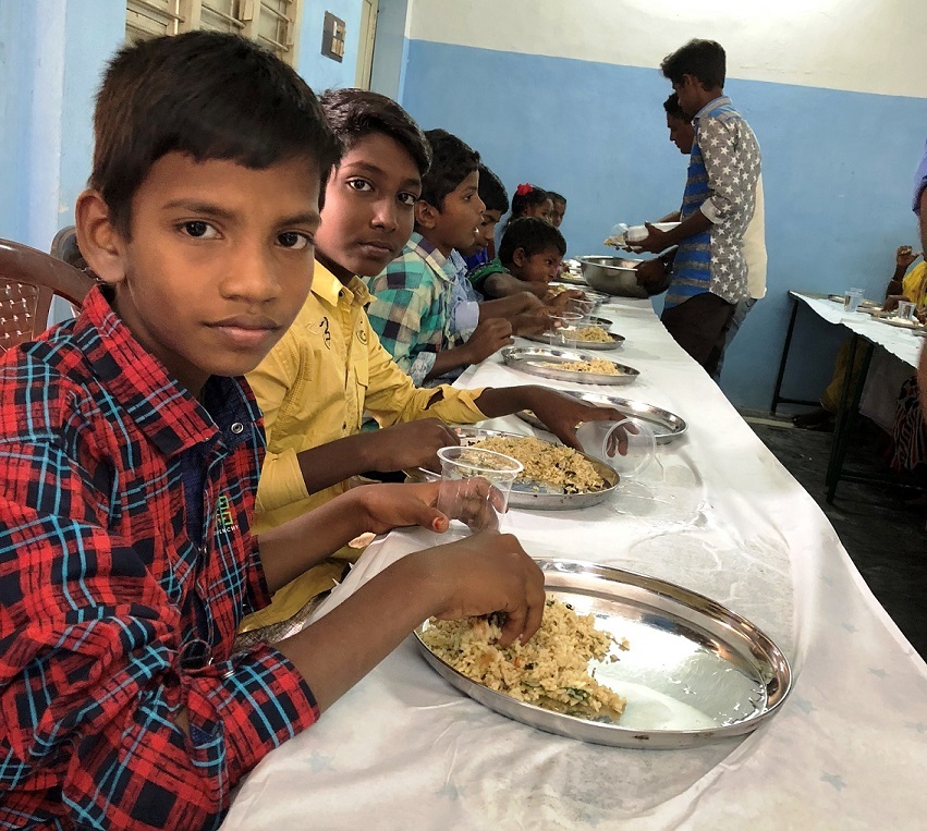 Meal time at the Christ Gospel Orphanage