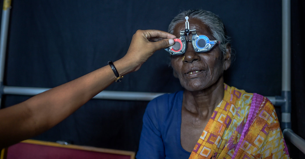 Eye Glasses from the U.S. correcting sight in India